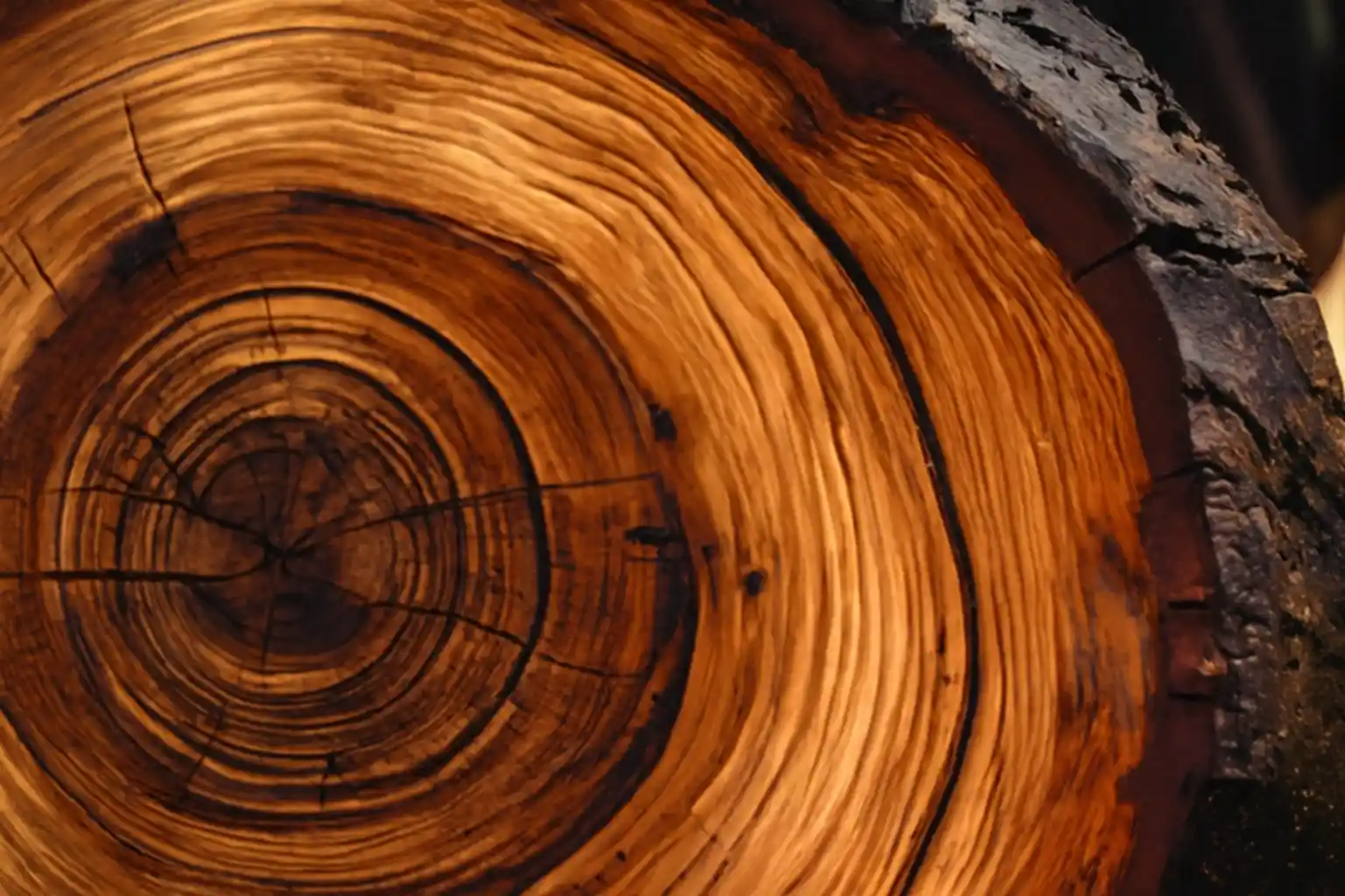 Lastra di legno naturale con venature autentiche